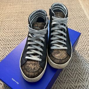 P448 Skate Hightop Sneakers Blk/Gol